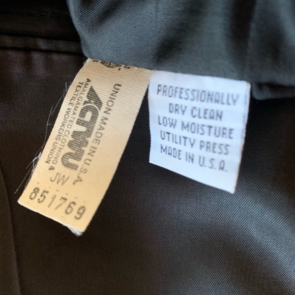 Riserva Luciano Franzoni Italy Wool Herringbone Notch Lapel Blazer Size 42R - Picture 15 of 16